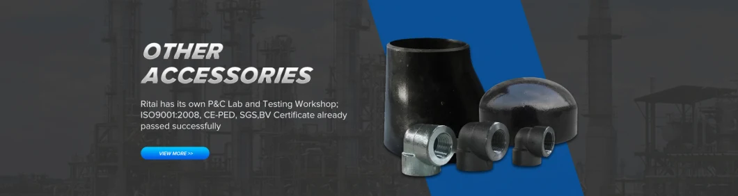 Carbon Steel Pipe Fittings ASTM/ASME/ANSI B16.9 A234wpb Butt Weld 2′′-24′′ Sch40 CS